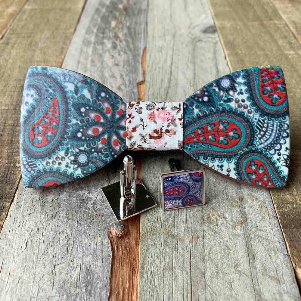 Men's Wooden Bow Tie - Picture 7 of 7